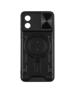 Чехол накладка для Motorola E13 RingShield Черный (Black)