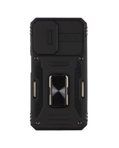 Чехол-накладка для Samsung A24 Camshield Army Ring Черный (Black)