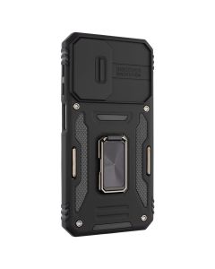 Чехол-накладка для Samsung A24 Camshield Army Ring Черный (Black)