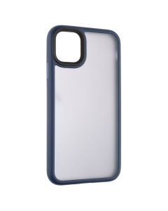 Чохол накладка для iPhone 11 Metal Buttons Синя (Blue)