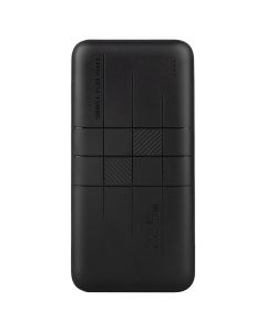 PowerBank 10000mAh XO PR187 2USB+Type-C QC&PD3.0 22.5W Черный (Black)