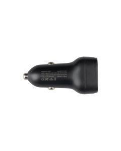 Автомобільний зарядний пристрій Borofone XO CC37 USB-A/USB-C QC&PD3.0 20W 3A Чорний (Black)