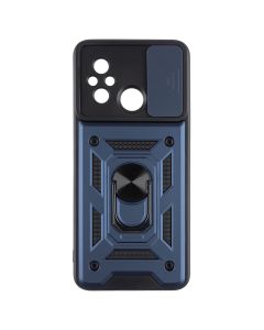 Чехол-накладка для Xiaomi Redmi 12C Camshield Serge Ring Синий (Blue)