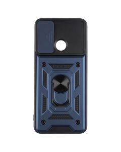 Чехол-накладка для Xiaomi Redmi 12C Camshield Serge Ring Синий (Blue)