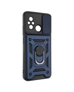 Чехол-накладка для Xiaomi Redmi 12C Camshield Serge Ring Синий (Blue)