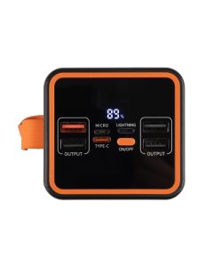 PowerBank 50000 mAh Kraft KPB-2450FCL 22.5W QC3.0 LED-фонарик Черный (Black)