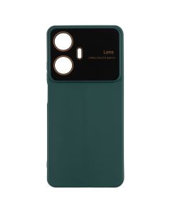 Чехол-накладка для Realme C55 с защитой камеры Зеленый (Темно-зеленый)