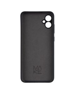Чехол накладка для Samsung A05 Silicone MakeFuture Черный (Black)