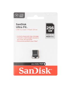 USB флеш-накопитель 256 Гб SanDisk Ultra Fit (USB 3.1) (130 Мб/с) Черный (Black)