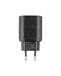 Зарядний пристрій Yoki Led Series YK-20PD+QC 20W (USB-C + USB) Чорний (Black)