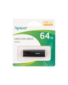 USB Флеш 64 Gb Apacer AH25B Gen1 USB 3.2 Чорна (Black)