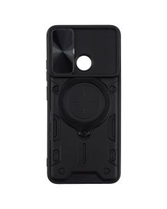 Чехол накладка для Xiaomi Redmi 12C Protective Sand Case Черный (Black)