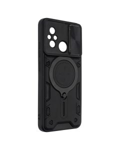 Чехол накладка для Xiaomi Redmi 12C Protective Sand Case Черный (Black)