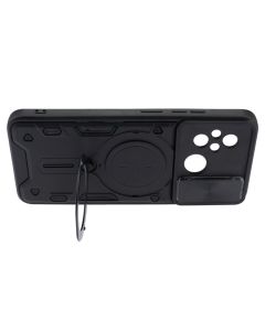 Чехол накладка для Xiaomi Redmi 12C Protective Sand Case Черный (Black)