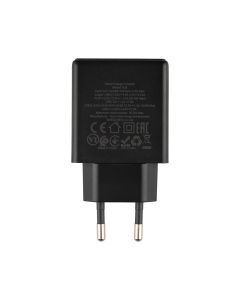 Зарядное устройство Hoco N38 PD 20W/QC3.0 + кабель Type-C to Type-C Черный