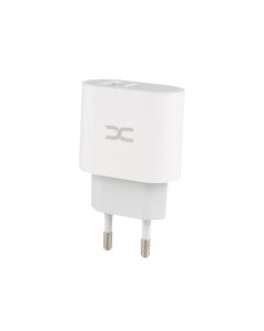 Зарядний пристрій DC CA-D20 (1 USB+1 USB-C) 2.4A Білий (White)