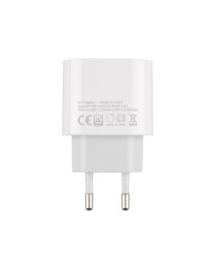 Зарядний пристрій DC CA-D20 (1 USB+1 USB-C) 2.4A Білий (White)