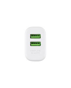 Зарядное устройство DC CA-D24 (2 USB) 2.4A Белый (White)