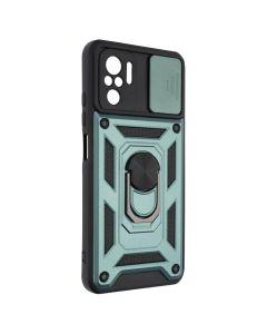 Чохол накладка для Xiaomi Redmi Note 10 Pro Camshield Serge Ring Зелена (Green)