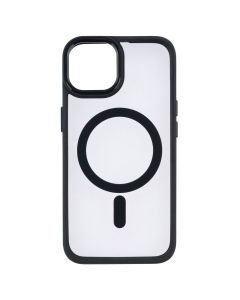 Чехол накладка для iPhone 14 MagSafe Colors Черный (Black)