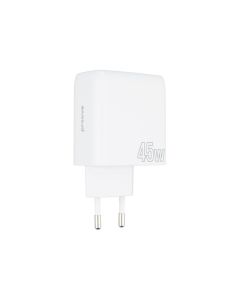 Зарядное устройство Proove Silicone Power 45W (USB-C + USB) Белый