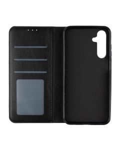 Чехол кейс для Samsung A25 DM Book Case Leather Черный (Black)