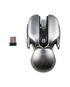 Миша беспроводная игровая Hoco DI43 Main Gaming Серебряная (Silver)