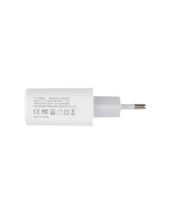 Зарядний пристрій XO L85C (2USB) 12W 2.4A + кабель Micro-USB Білий (White)