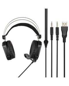 Наушники накладные PC XO GE07 Gaming Черные (Black)