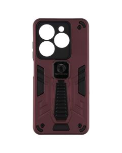 Чохол накладка для TECNO Spark 20/20C/GO 2024/POP 8/Infinix Hot 40i Armor Magnetic Червона (Wine Red)