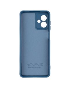 Чехол накладка для Motorola G14 WAVE Colorful Синий (Blue)