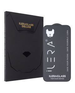 Захисне скло для iPhone 13 Pro Max/14 Plus iLera DeLuxe FullCover Glass Чорне (Black)