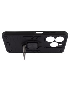 Чохол накладка для TECNO Spark 20 Transformer Ring Чорна (Black)