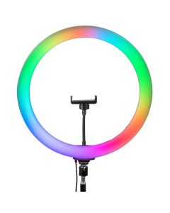 Кільцева світлодіодна RGB LED лампа 3D-36 (D36см)