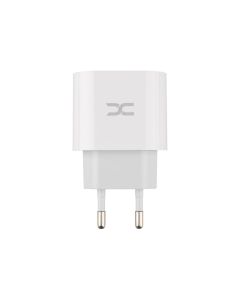Зарядний пристрій DC CA-D20 (1USB + 1USB-C) 2.4A + кабель Micro-USB Білий (White)