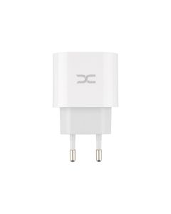 Зарядний пристрій DC CA-D20 (1USB + 1USB-C) 2.4A + кабель Type-C to Type-CБілий (White)