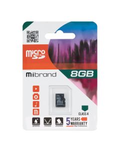 Карта пам'яті MicroSD Mibrand 8Gb 4 class