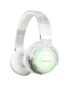 Беспроводные полноразмерные наушники Proove Crystal Galaxy Белые (Прозрачно-белые)