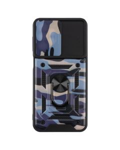 Чохол накладка для Samsung A23 5G Camshield Camouflage Serge Ring Фіолетова (Purple)