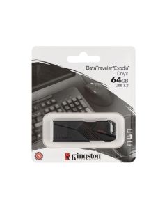 USB Флеш 64Гб Kingston DT Exodia Onyx (USB 3.2) Чёрная (Black)