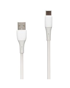 USB кабель XO NB225 Two-Color Type-C 2.4A 1м Білий (White)