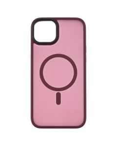 Чохол накладка для iPhone 15 Plus WAVE Matte Insane MagSafe Червона (Dark Red)