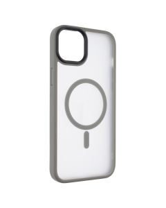 Чохол накладка для iPhone 15 Plus WAVE Matte Insane MagSafe Сіра (Grey)