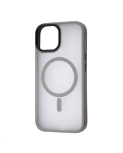 Чохол накладка для iPhone 15 WAVE Matte Insane MagSafe Сіра (Grey)