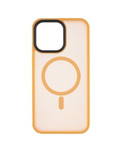 Чохол накладка для iPhone 14 Pro Max WAVE Matte Insane MagSafe Синя (Orange)