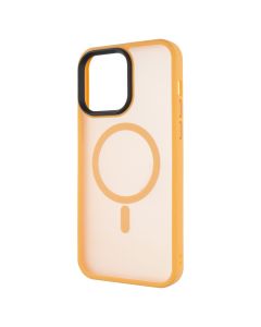 Чохол накладка для iPhone 14 Pro Max WAVE Matte Insane MagSafe Синя (Orange)
