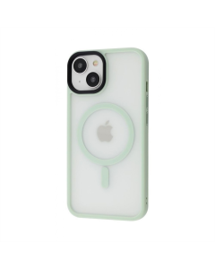 Чохол накладка для iPhone 14 WAVE Matte Insane MagSafe Зелена (Mint)