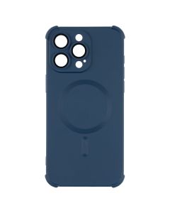 Чохол накладка для iPhone 15 Pro Max Silk Touch with MagSafe Синя (Blue)