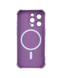 Чохол накладка для iPhone 15 Pro Silk Touch with MagSafe Фіолетова (Purple)