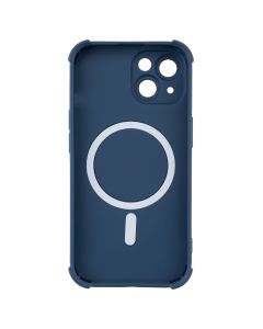 Чохол накладка для iPhone 15 Silk Touch with MagSafe Синя (Blue)